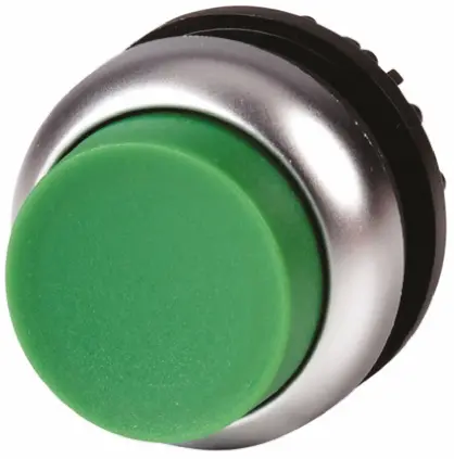 Produktfoto 1 von Eaton RMQ Titan M22 Drucktastenkopf Ø 22 mm, Grün wartungsfrei Rund Rund Kunststoff, IP69