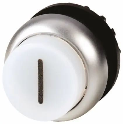 Produktfoto 1 von Eaton RMQ Titan M22 Drucktastenkopf Ø 22 mm, Weiß wartungsfrei Rund Rund Kunststoff, IP69