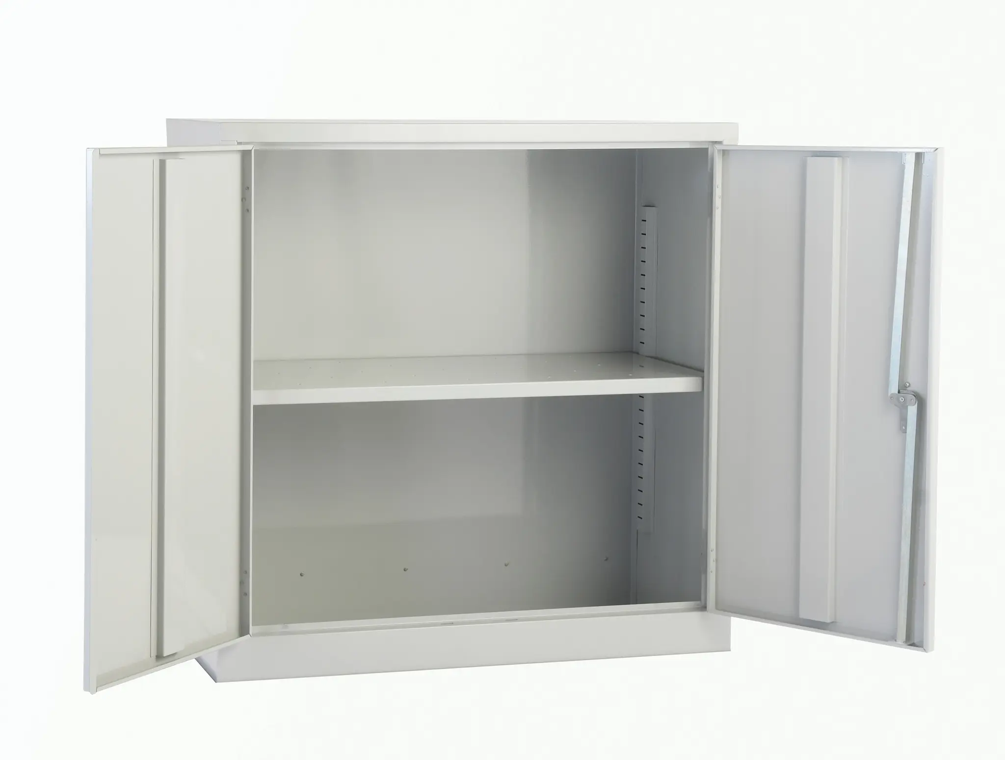 Produktfoto 1 von RS PRO Schrank Typ Schrank Freistehend 2 Tür/en 1 Regal/e 915 mm 915 mm Ja 457 mm Weichstahl