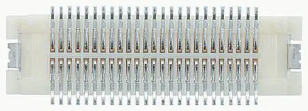 Produktfoto 1 von Hirose DF17 Leiterplattenbuchse Gerade Oberfläche 20-polig / 2-reihig, Raster 0.5 mm Lot