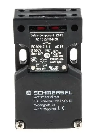 Produktfoto 1 von Schmersal AZ16 Sicherheits-Verriegelungsschalter Mit Schlüssel Verriegelung 1 Schließer Glasfaserverstärkter Kunststoff