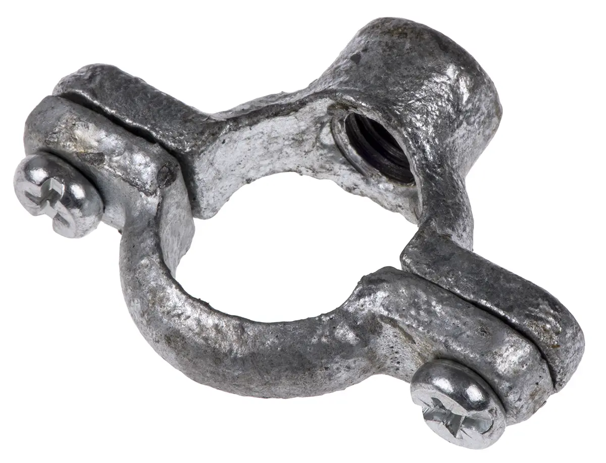 Georg Fischer Rohrmanschette Rohr ø Stahl Schwarz 12.7 mm, Montagebohrung 12.7 mm, Galvanisiert