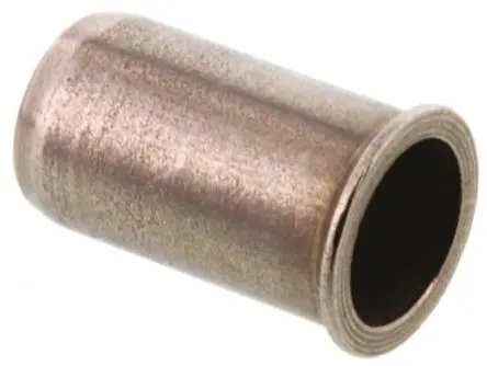 Produktfoto 1 von POP Galvanisiert, Blank passiviert Gewindeeinsatz Edelstahl, Flansch-Ø 7 mm, Bef.Loch-Ø 6 mm, 5.9 mm, für Tafelstärken
