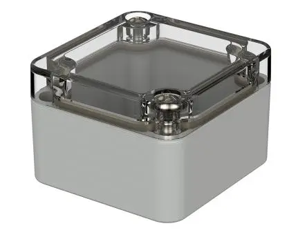 Produktfoto 1 von Bopla Euromas; Gehäuse; Polycarbonat; Hellgrau; IK07 IP66 Breite 50 mm Höhe 35 mm Länge 52 mm
