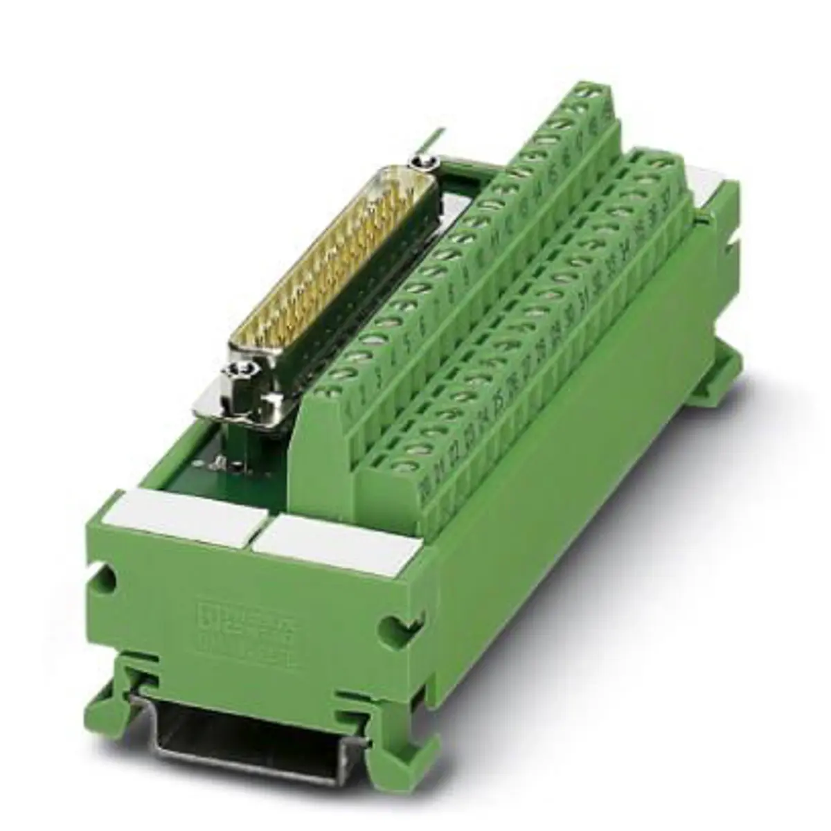 Produktfoto 1 von Phoenix Contact Schnittstellenmodul D-SUB, Stecker, 50-polig, 25 V ac, 60 V dc, DIN-Hutschiene 2.5A