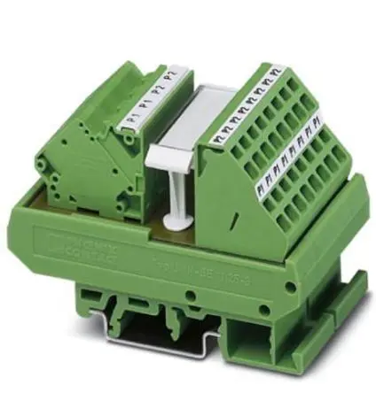 Produktfoto 1 von Phoenix Contact Schnittstellenmodul Flachbandkabel, Stecker, 10-polig, 250V ac/dc, DIN-Hutschiene 32A