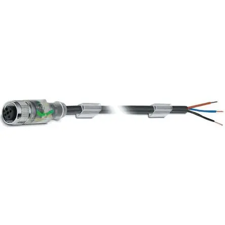 Phoenix Contact SAC-3P- 5.0-PUR/M12FS, 3-polig Sensor-Betätigungselementkabel, Gerade 3 / Nicht abgeschlossen Buchse,