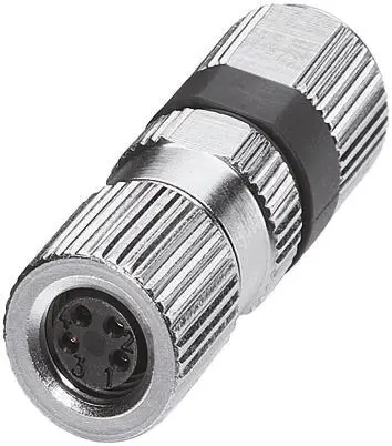 Produktfoto 1 von Phoenix Contact SACC M8 M8 Rundsteckverbinder Stecker 4-polig Stecker 4A Kabel IP68
