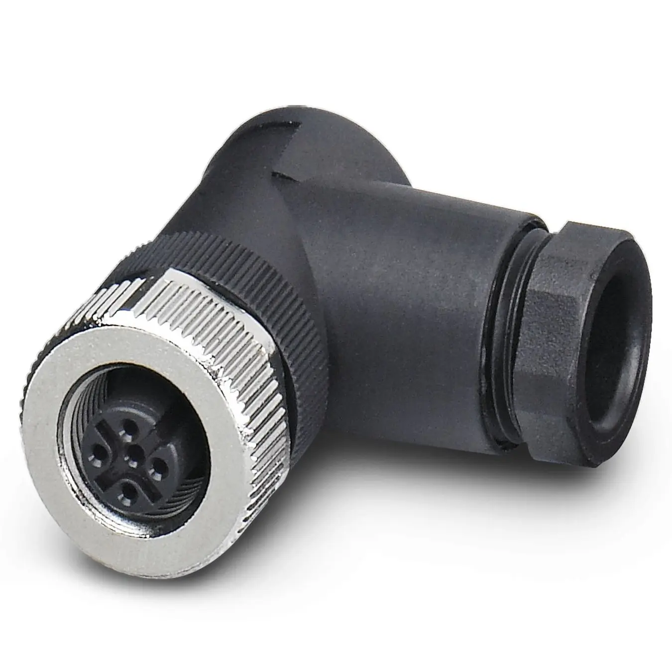 Produktfoto 1 von Phoenix Contact SACC 20 mm M12 Rundsteckverbinder Stecker 5-polig Buchse 4A Kabel IP67