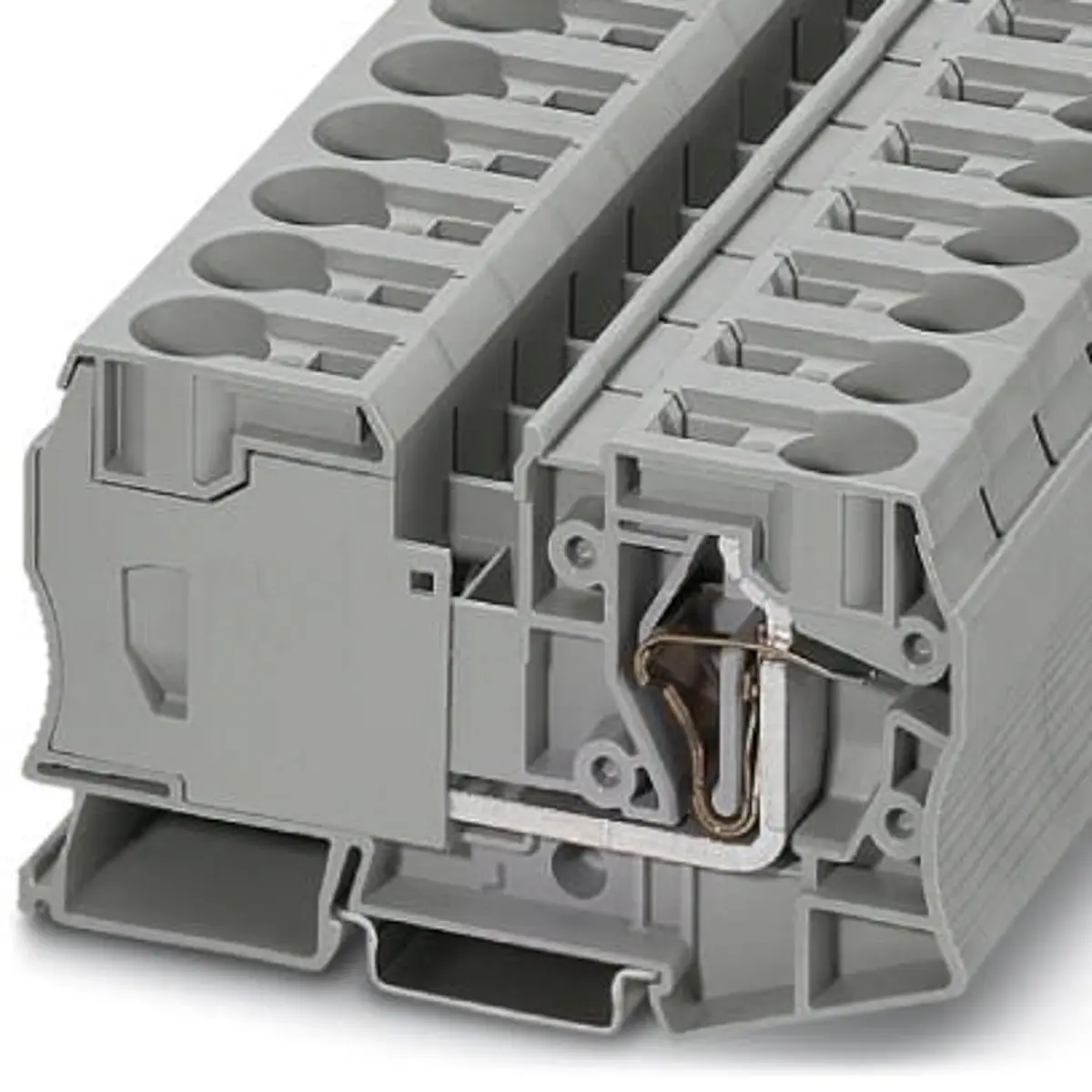Produktfoto 1 von Phoenix Contact ST 35 Anschlussklemmenblock für Durchkontaktierung 1 Grau, 2.5 to 35 mm², 1 kV Lot IECEx, ATEX