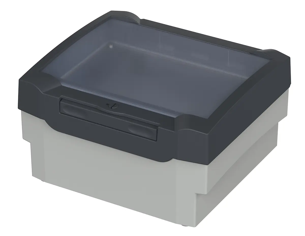 Produktfoto 1 von Bopla Bocard (Set) ABS, Polycarbonat Wandanschlusskasten Hellgrau, Graphitgrau IP65 Transparente Tür, HxBxT 179 mm, 199