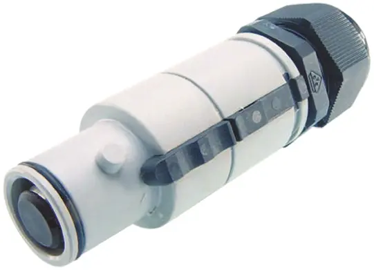 Produktfoto 1 von ITT Cannon Veam Snaplock Netzsteckverbinder Grau 1P, 1.0kV, Kabel Gerade IP65 250A