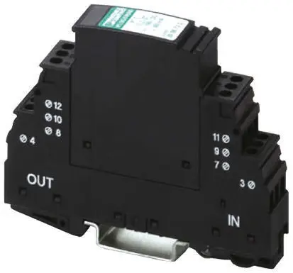 Produktfoto 1 von Phoenix Contact, Überspannungsschutz, 185 V dc 18 kA DIN-Hutschiene PT 2-TELE