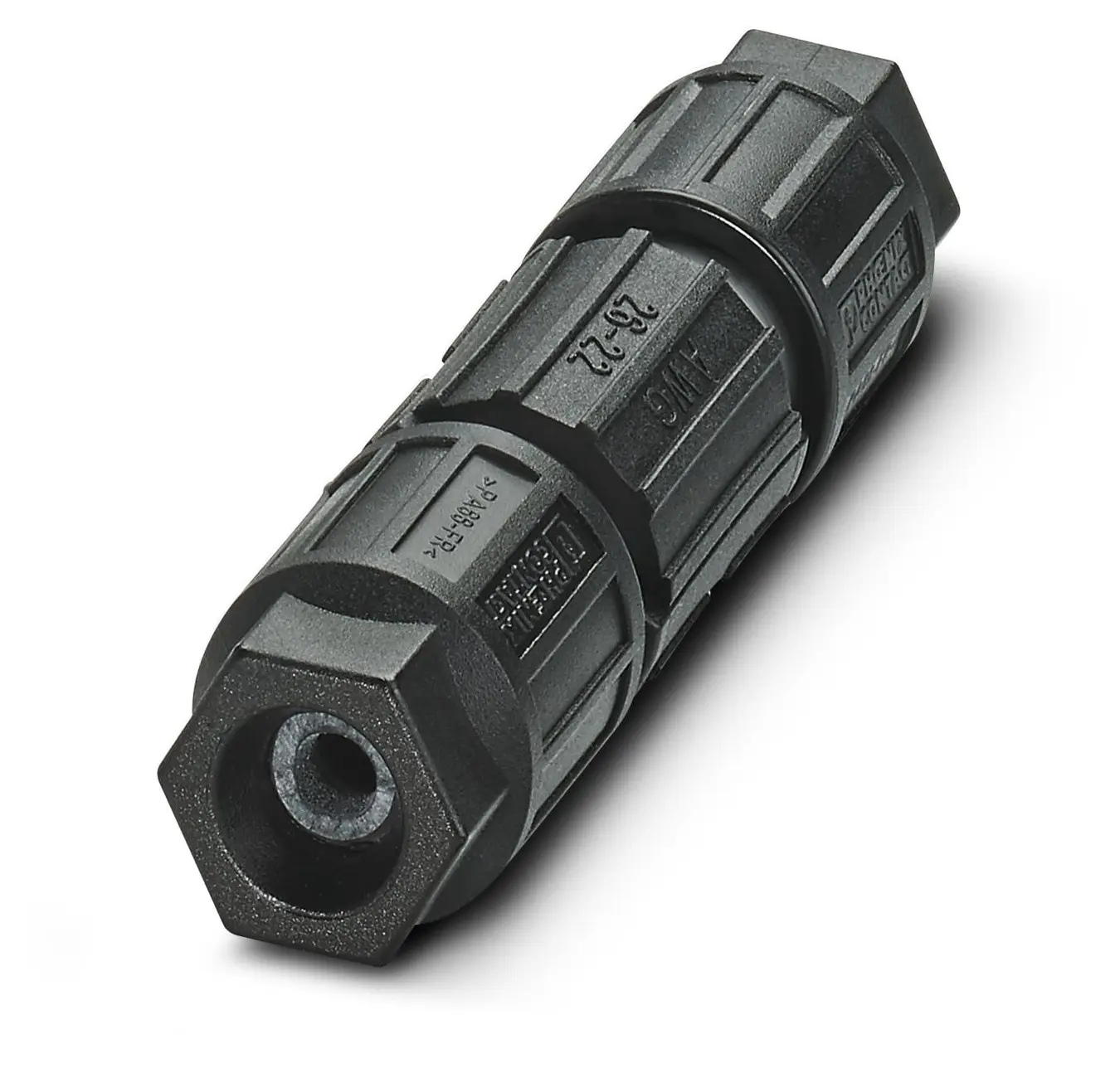 Produktfoto 1 von Phoenix Contact Q 0.75 15 mm M12 Rundsteckverbinder Buchse 4-polig Buchse 9A Kabel IP65, IP40
