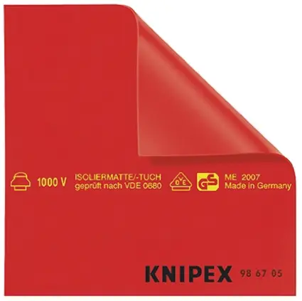 Produktfoto 1 von Knipex Gummi Isolationsmatte bis 1000 V, Rot 1 mm x 1 m x 1 m