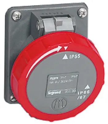 Produktfoto 1 von Legrand Rot / 16A IP44