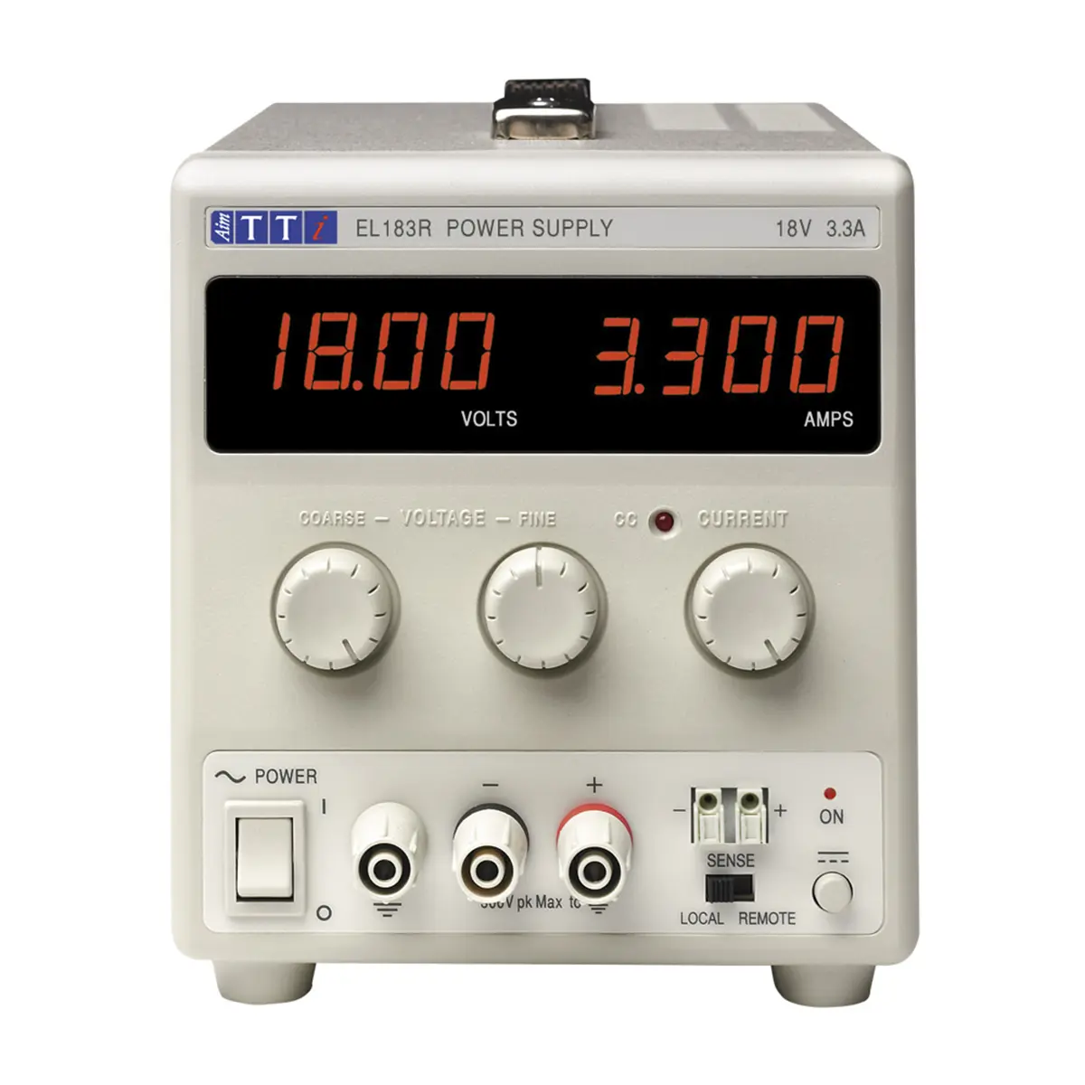 Produktfoto 1 von Aim-TTi EL183R Digital Labornetzgerät 60W, 0 → 18V / 0 → 3.3A, ISO-kalibriert
