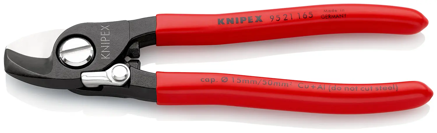 Produktfoto 1 von Knipex Knipex Glatt Schließer (NO) 165 mm / Backen 0mm, Schneidleistung 15 mm