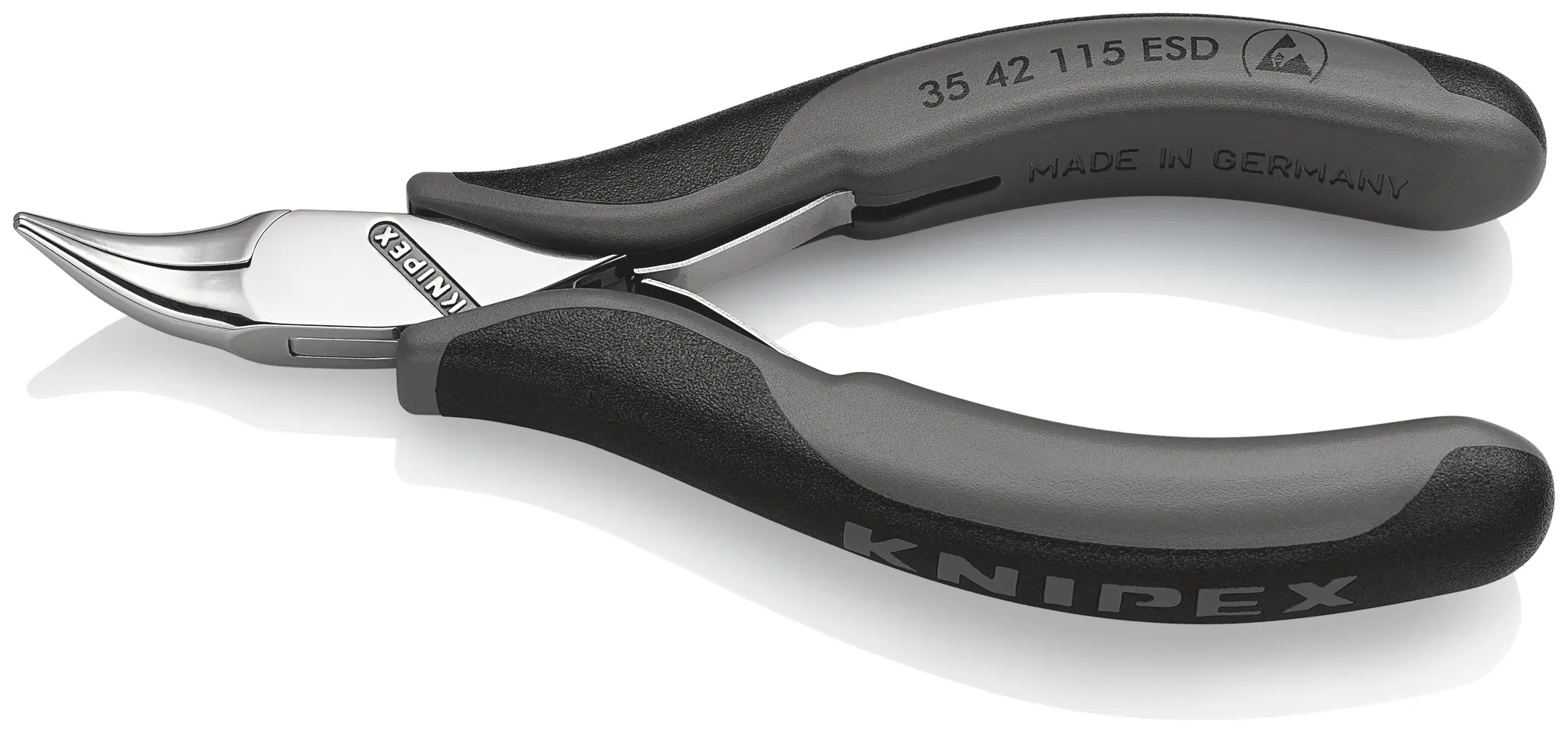 Produktfoto 1 von Knipex 35 42 Spitzzange / Backen 22.5mm 115 mm ESD-Sicherheit