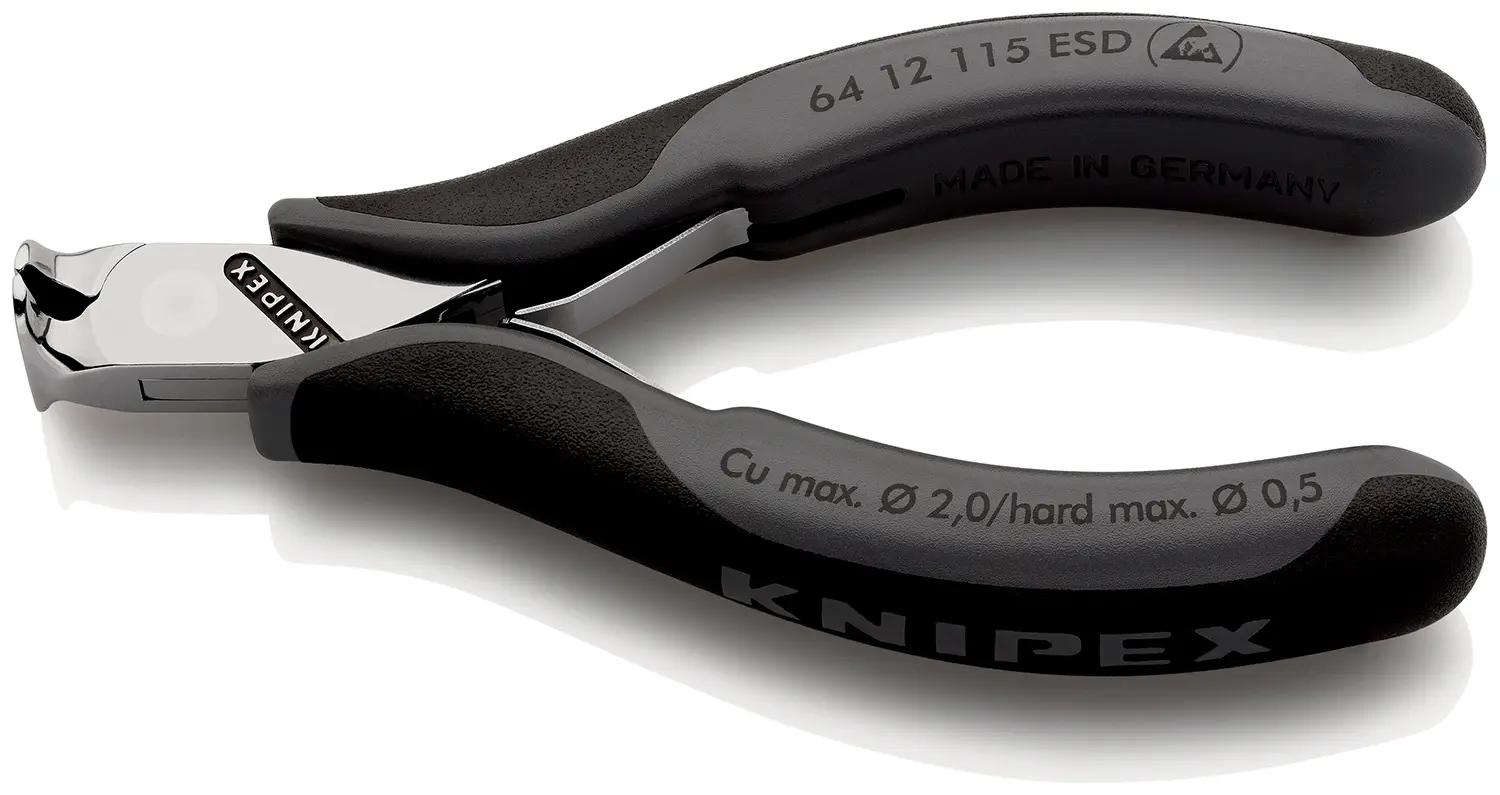 Produktfoto 1 von Knipex Schneider 115 mm, Schneidleistung 1.4 mm Griff Bi-Material Vornschneider