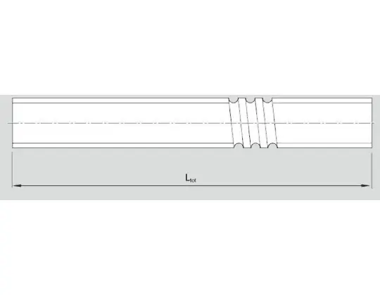 Produktfoto 1 von Bosch Rexroth Gewindespindel, Wellen-Ø 16 mm x 1500 mm