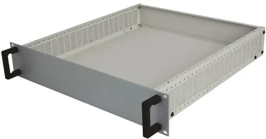Produktfoto 1 von RS PRO HD 19 Zoll Einschub 2 U Belüftet Grau, 436 mm x 466 mm x 79 mm
