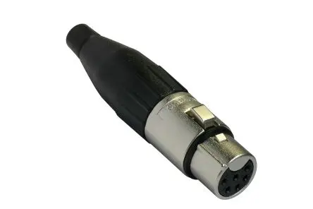 Produktfoto 1 von Amphenol Industrial Gerade 6-polig Kabel Buchse Zinn Silber XLR-Steckverbinder, 133V ac