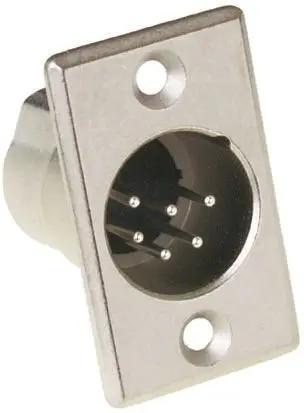 Produktfoto 1 von Amphenol Industrial Gerade 6-polig Panel Stecker Silber Silber XLR-Steckverbinder, 133V