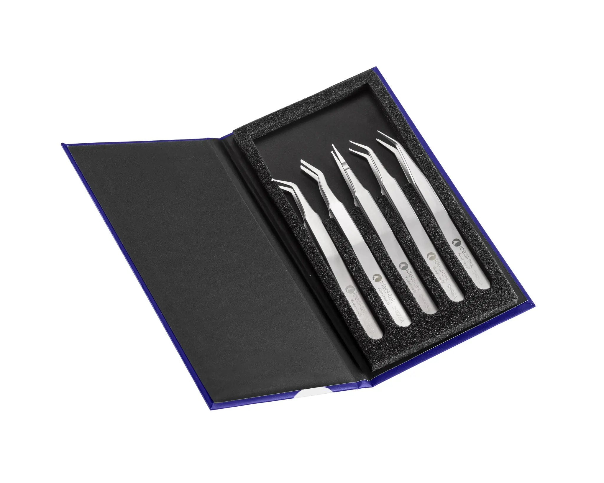 Produktfoto 1 von ideal-tek Edelstahl Pinzettensatz 5-teilig