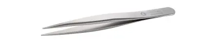 Produktfoto 1 von ideal-tek Edelstahl Pinzette, 120mm, Spitze Flach, Rund Antimagnetisch 1-teilig
