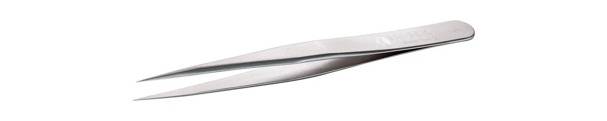Produktfoto 1 von ideal-tek Edelstahl Pinzette, 110 mm, Spitze Kurz; sehr scharf Antimagnetisch