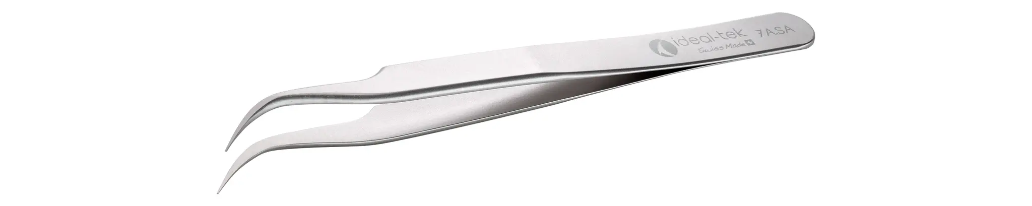 Produktfoto 1 von ideal-tek Edelstahl Pinzette, 115 mm Gebogen Antimagnetisch