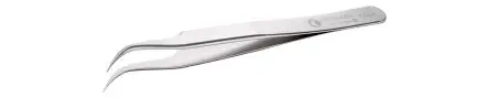 Produktfoto 1 von ideal-tek Edelstahl Pinzette, 120mm, Spitze Extrafein, Gebogen, Fein Antimagnetisch 1-teilig