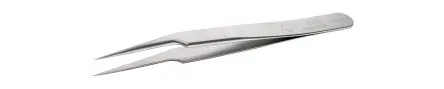 Produktfoto 1 von ideal-tek Edelstahl Pinzette, 110mm, Spitze Gerade, Sehr Fein, Extrafein Antimagnetisch 1-teilig