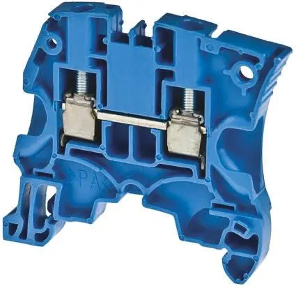 Produktfoto 1 von Entrelec ZS10 Anschlussklemmenblock für Durchkontaktierung 2 Blau, 4mm², 1000V ac Schraubbefestigung ATEX