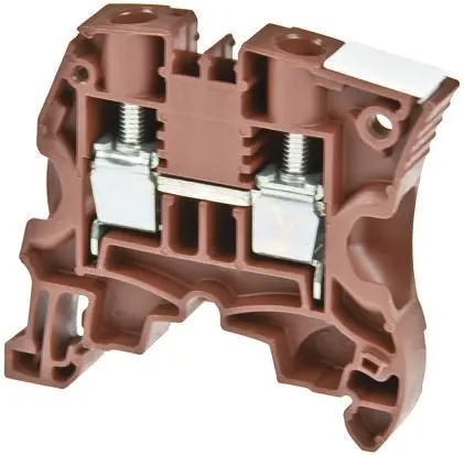 Produktfoto 1 von Entrelec ZS10 Reihenklemme Zweifach Braun, 1 kV ac / 57A, Schraubanschluss
