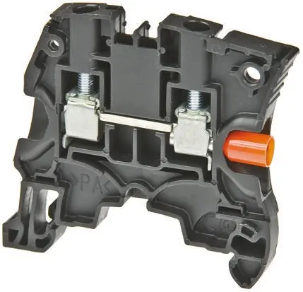 Produktfoto 1 von Entrelec ZS10 Anschlussklemmenblock für Durchkontaktierung 2 Schwarz, 4mm², 1000V ac Schraubbefestigung ATEX