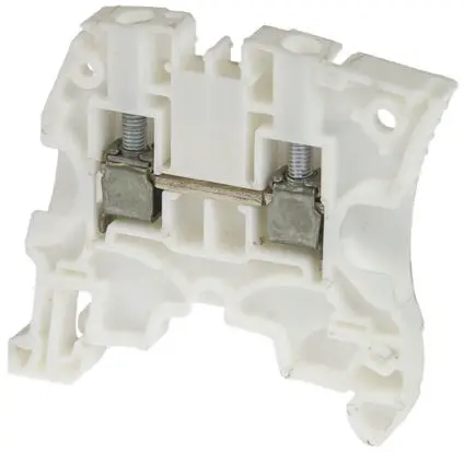 Produktfoto 1 von Entrelec ZS4 Anschlussklemmenblock für Durchkontaktierung 1 Weiß, 4mm², 1000V ac Schraubbefestigung ATEX