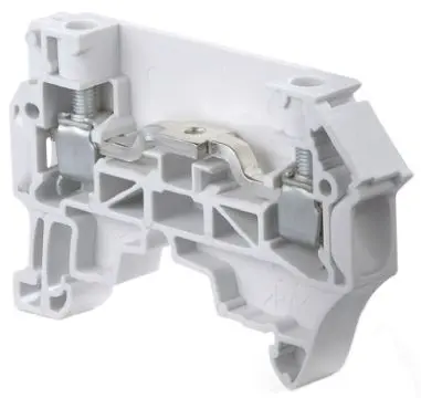 Produktfoto 1 von Entrelec SNK Anschlussklemmenblock für Durchkontaktierung 1 Grau, 4mm², 800V ac Schraubbefestigung