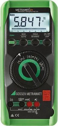 Produktfoto 1 von Gossen Metrawatt METRAHit 2+ Tragbar Digital Multimeter, CAT III