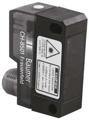 Produktfoto 1 von Baumer OPDK Kubisch Optischer Sensor, Reflektierend, Bereich 10 m, PNP Ausgang, 4-poliger M12-Steckverbinder