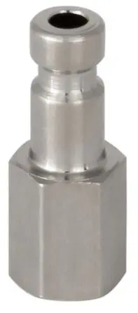Produktfoto 1 von RS PRO Pneumatische Schnellsteckkupplung, Messing M5 Buchse, Metrisch, Einzel-Absperrung (eine Seite mit Ventil)