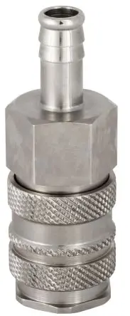 Produktfoto 1 von RS PRO Pneumatische Schnellsteckkupplung, Stahl, Messing Buchse, Stecker, 10mm