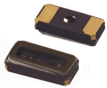 Produktfoto 1 von Epson 32.768 kHz Quarz, Oberfläche, ±20 ppm, 7 pF, B. 1.5mm, H. 0.8 mm, L. 3.2 mm, SMD, 2-Pin