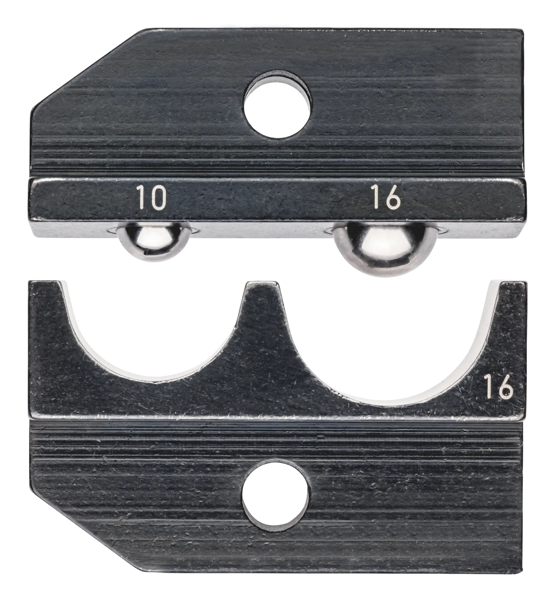 Produktfoto 1 von Knipex 97 Crimp-Matrizensatz Schwarz, 2 Ports, Crimpmatrize