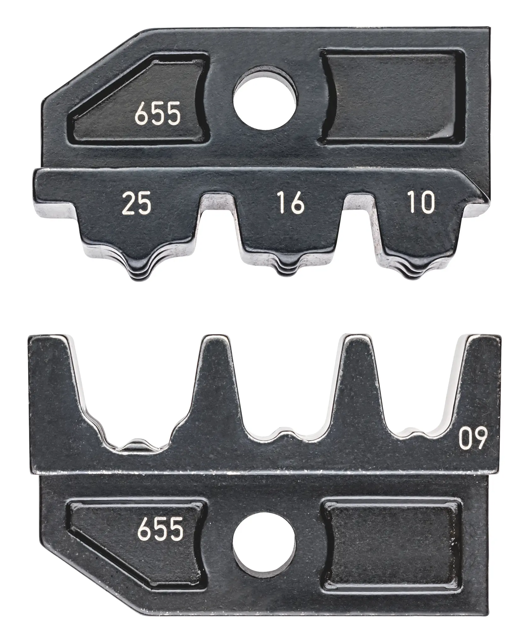 Produktfoto 1 von Knipex 97 49 09 Crimp-Matrizensatz Schwarz, 3 Ports, Crimpmatrize