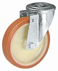 Produktfoto 1 von LAG Drehbar Rolle, Rad ø 100 mm, 120 kg, Ges H. 128 mm, Rad B. 30 mm