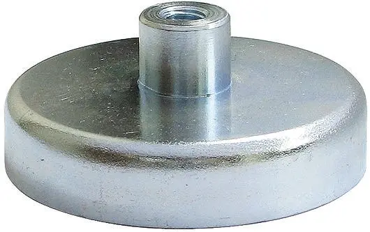 Produktfoto 1 von Eclipse Topf Magnet, Gewindebohrung, Ø 13 mm x 4.5 mm x 11.5 mm, Zugkraft 1 kg