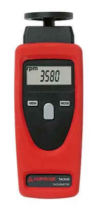 Produktfoto 1 von Amprobe, ±0.02% + 1 Digit LCD Drehzahlmesser → 99999rpm, 1 rpm