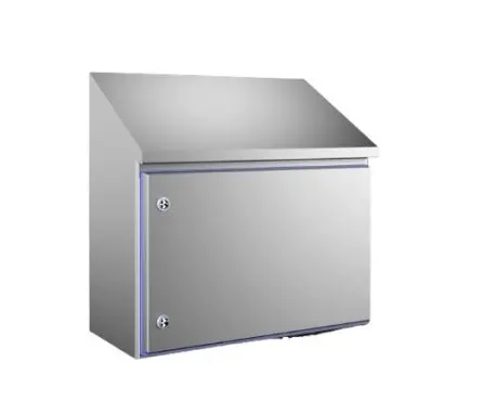 Produktfoto 1 von Rittal HD Edelstahl 304 Wandanschlusskasten RAL 5010 IP66, HxBxT 430 mm, 610 mm x 300 mm